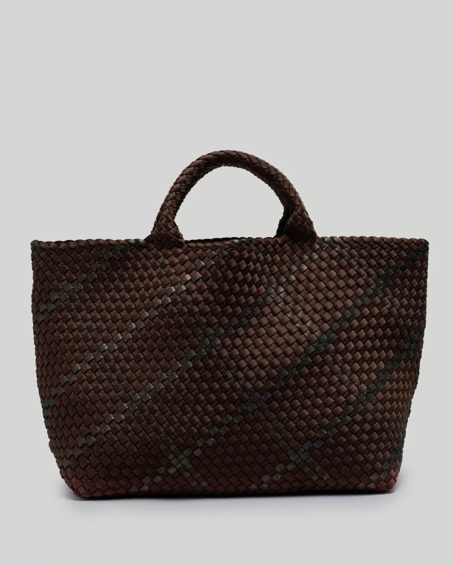 Totes<NAGHEDI St. Barths Large Tote Plaid Umber
