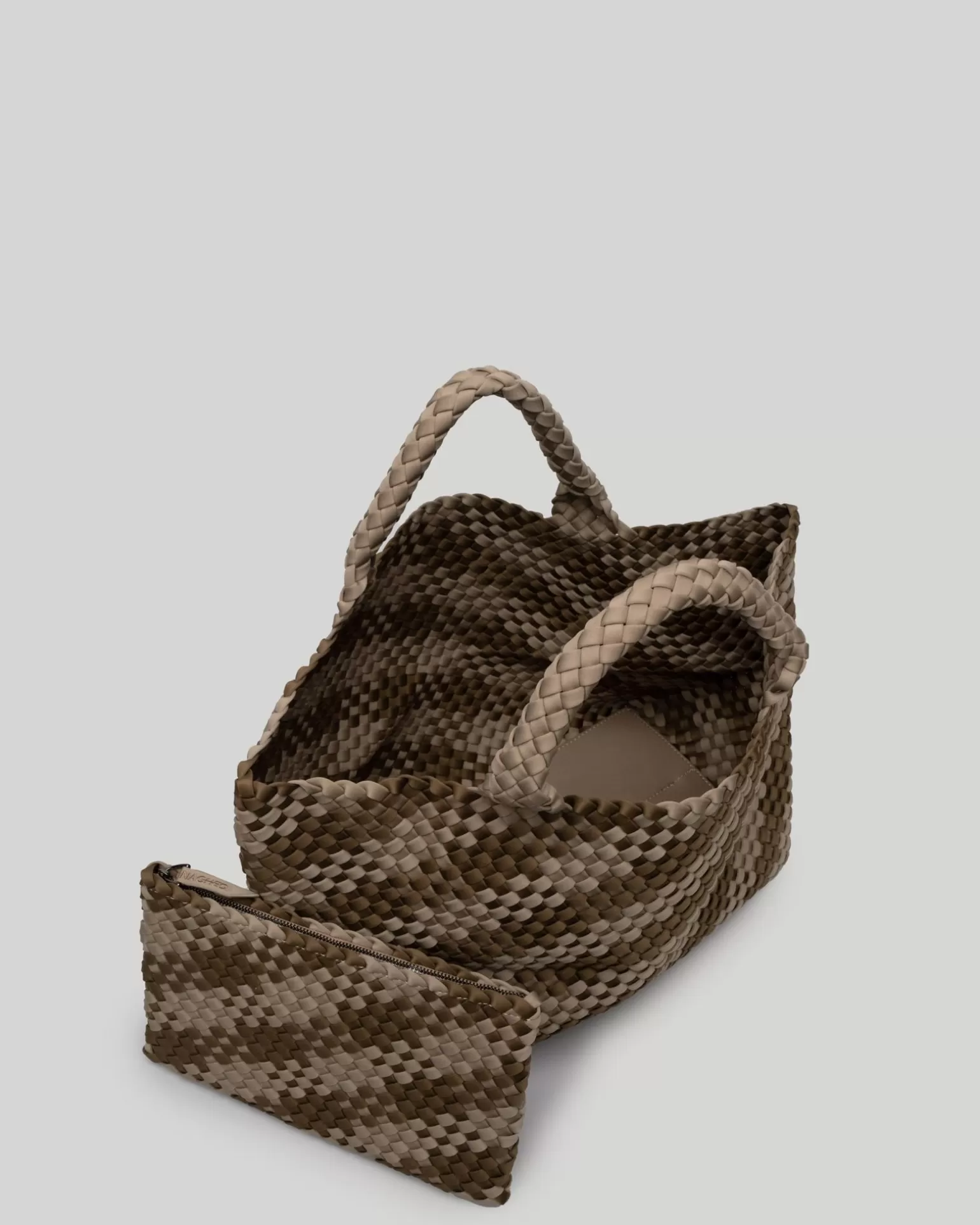 Totes<NAGHEDI St. Barths Medium Tote Plaid Driftwood