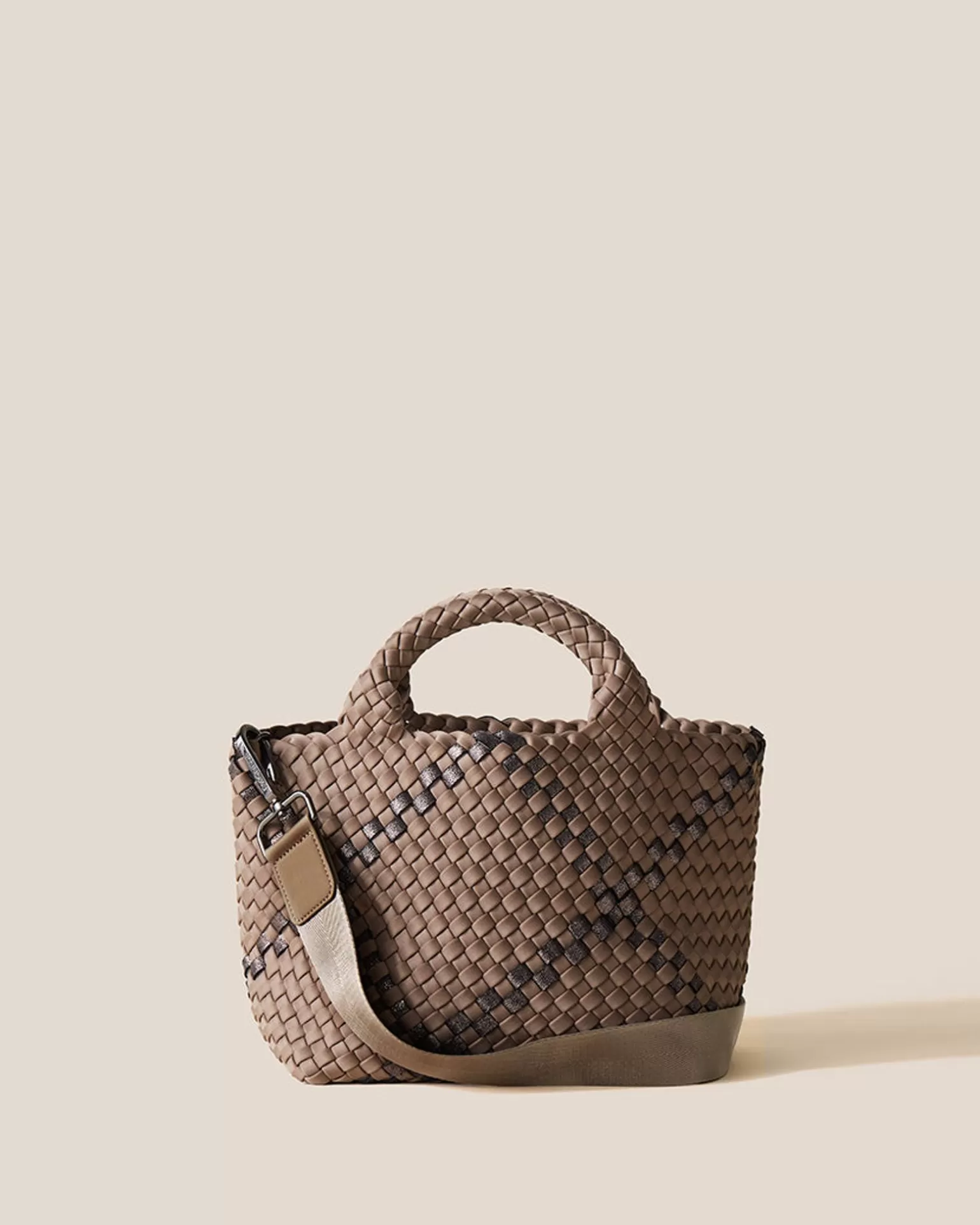 Totes<NAGHEDI St. Barths Small Tote Plaid Mojave