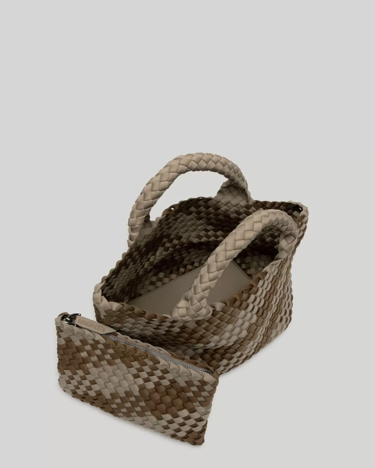 Totes<NAGHEDI St. Barths Small Tote Plaid Driftwood